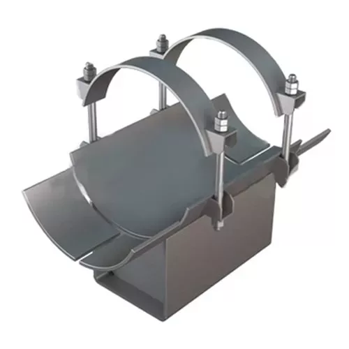 Неподвижная бугельная хомутовая опора с корпусом 1020x1000x241.1 мм ТС-67100 Серия 5.903-13 в.7-95